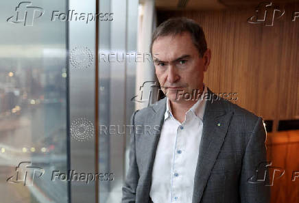 FILE PHOTO: Sberbank first deputy CEO Vedyakhin gives interview in Moscow