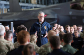 British Prime Minister Keir Starmer visits British aircraft carrier HMS Prince Of Wales