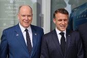 French President Macron on state visit to Monaco