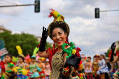 Annual street parade, which is part of the Carnival of Cultures celebrating the multi-ethnic diversity of the city, in Berlin