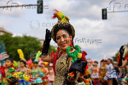 Annual street parade, which is part of the Carnival of Cultures celebrating the multi-ethnic diversity of the city, in Berlin