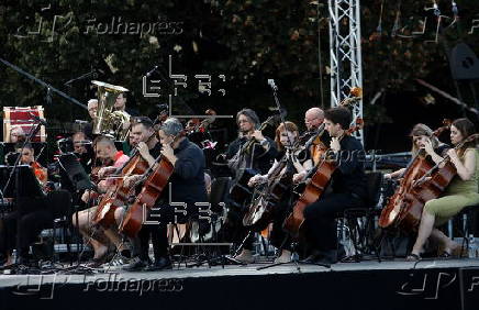 Outdoor classical music festival in Zagreb