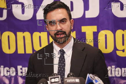 New York mayor candidate Mamdani honors victims of mass shooting during press conference