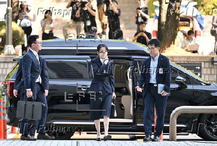 Former First Lady Kim Keon Hee attends court hearing on arrest warrant in Seoul