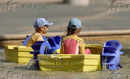 Heatwave in affects Frankfurt