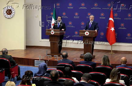 Syrian Foreign Minister Asaad Hassan Al-Shaibani in Ankara