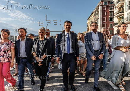 Traditional Feast of the Assumption procession along the port of Nice