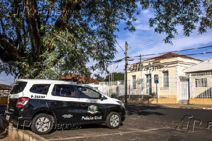 Fachada da delegacia de Polícia Civil