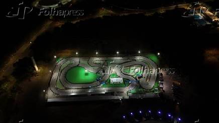 Vista aérea em brasília nesta noite de quarta-feira