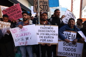 Migrants protest against new migration law in Lisbon