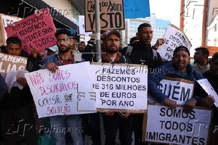 Migrants protest against new migration law in Lisbon