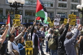 May Day rally and march at Union Square in New York