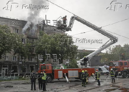 At least two people died and seven people were injured during the overnight Russian attack in Kyiv