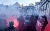 Protest in solidarity with Palestine in Naples