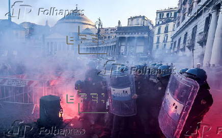 Protest in solidarity with Palestine in Naples