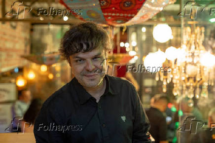 Adrilles Jorge em jantar com cineastas em São Paulo