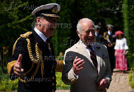 Britain's King Charles visits Walmer Castle