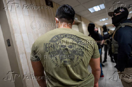 Scenes at U.S. immigration court in Manhattan, New York City