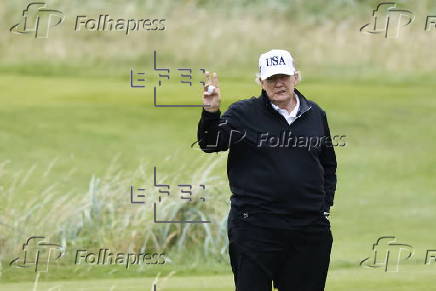 US President Donald Trump visits Scotland