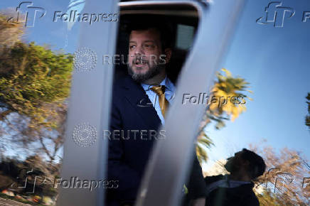 Chilean presidential candidate Johannes Kaiser campaigns for the upcoming presidential election