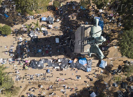 Cracolândia na praça Princesa Isabel, em SP