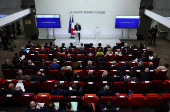 French PM and members of government attend a conference on public finances in Paris