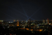 Russian drone strike in Kyiv