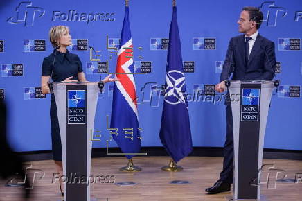 Icelandic Prime Minister Kristrun Frostadottir visits NATO Headquarters in Brussels