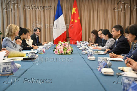 Agnes Pannier-Runacher, French Minister for Ecological Transition, Biodiversity, Forestry, the Sea and Fisheries visits Beijing