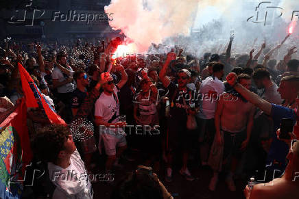 Champions League - Final - Paris St Germain fans gather in Paris