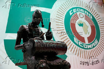 FILE PHOTO: ECOWAS at 50: leaders from the Economic Community of West African States (ECOWAS) gather to celebrate in Lagos
