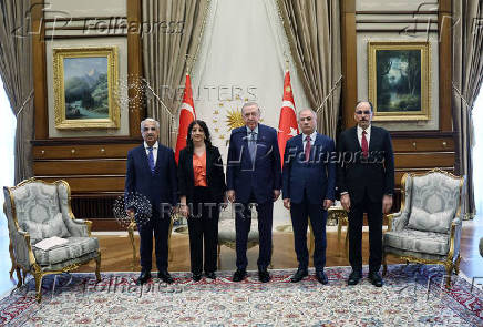 Turkish President Erdogan meets with pro-Kurdish DEM party lawmakers in Ankara
