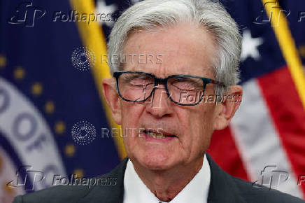 U.S. Federal Reserve Chair Jerome Powell holds a press conference, in Washington