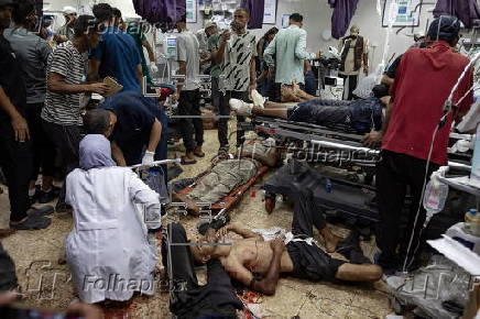 Hundresds of patients received at Nasser Hospital in Khan Younis