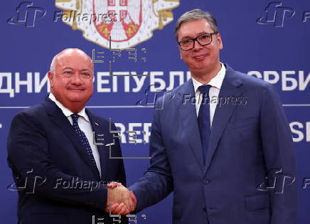 Austria's Chancellor Christian Stocker visits Serbia