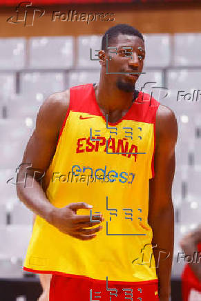 Entrenamiento de la selección española de baloncesto
