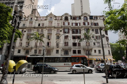 Fachada de prédio localizado na