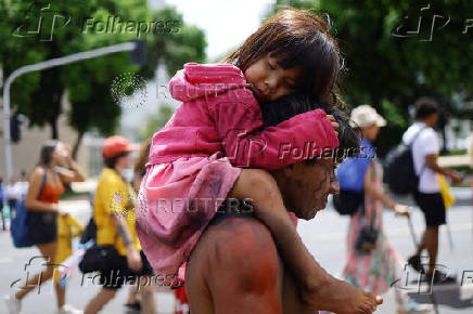 Indigenous people hold Terra Livre (Free Land) protest camp in Brasilia