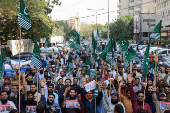 Protest against the suspension of the Indus Waters Treaty by India, in Karachi