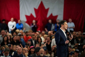 FILE PHOTO: Conservative Party of Canada leader Poilievre speaks in Vaughan