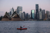 A view of the Sydney skyline and Central Business District