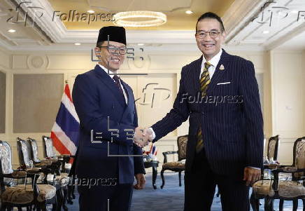 Thai Foreign Minister Sangiampongsa meets Indonesia's Foreign Minister Sugiono in Bangkok