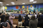 Solenidade em comemoração aos 11 anos do programa guardiã maria da penha em são paulo