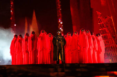 The Weeknd performs at MetLife Stadium in East Rutherford