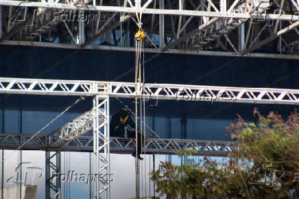 Estrutura do prime rock brasil começa a ser montada no mineirão