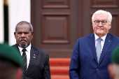 German President Steinmeier receives Papua New Guinea's Governor-General Dadae, in Berlin