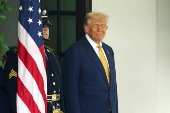 US President Trump meets Crown Prince Salman of Bahrain at the White House