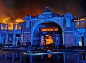 Aftermath of a Russian drone attack in Odesa