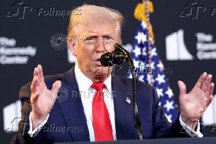 U.S. President Trump visits the Kennedy Center in Washington, D.C.