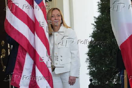 Italian Prime Minister Giorgia Meloni meets with US President Donald Trump in Washington